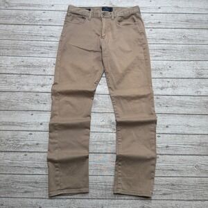 Lucky Brand Pants Men's 32x32 Brown 121 Heritage Slim Fit Tapered Leg Stretch